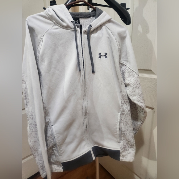Under Armour Other - Under Armour White Zip-Up Hoodie Size XL